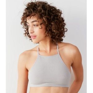 UO OFU Ginny High Neck Seamless Rib Knit Bra